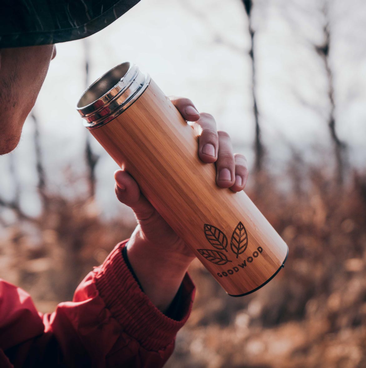 GoodWood Thermo bamboo bottle